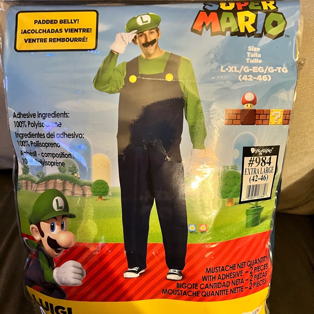 Disguise Luigi Kids Costume - Green and Blue